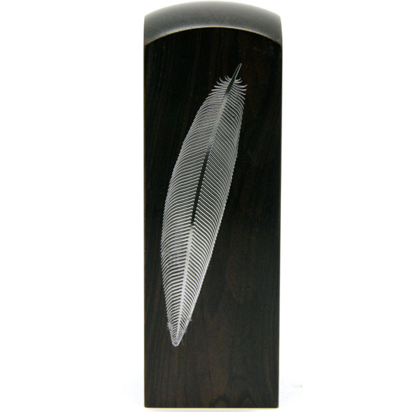 흑단사각9푼 (27mm)-은색나뭇잎